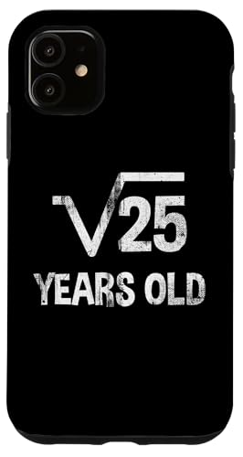 Quadratische Wurzel von 25 - 5. Geburtstag Mathematik 5 Jahre alt lustig Hülle für iPhone 11 Quadratische Wurzel von 25 - 5. Geburtstag Mathematik 5 Jahre alt lustig Hülle für iPhone 11 von Funny Tee Shirts For Math Genius Students Teachers
