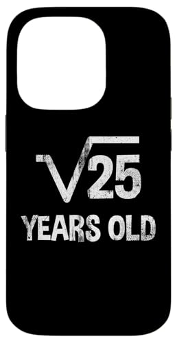 Quadratische Wurzel von 25 - 5. Geburtstag Mathematik 5 Jahre alt lustig Hülle für iPhone 14 Pro von Funny Tee Shirts For Math Genius Students Teachers