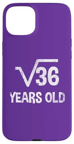Quadratische Wurzel von 36 - 6. Geburtstag Mathematik 6 Jahre alt niedlich Hülle für iPhone 15 Plus Quadratische Wurzel von 36 - 6. Geburtstag Mathematik 6 Jahre alt niedlich Hülle für iPhone 15 Plus von Funny Tee Shirts For Math Genius Students Teachers