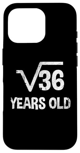 Quadratische Wurzel von 36 - 6. Geburtstag Mathematik 6 Jahre alt niedlich Hülle für iPhone 16 Pro Quadratische Wurzel von 36 - 6. Geburtstag Mathematik 6 Jahre alt niedlich Hülle für iPhone 16 Pro von Funny Tee Shirts For Math Genius Students Teachers
