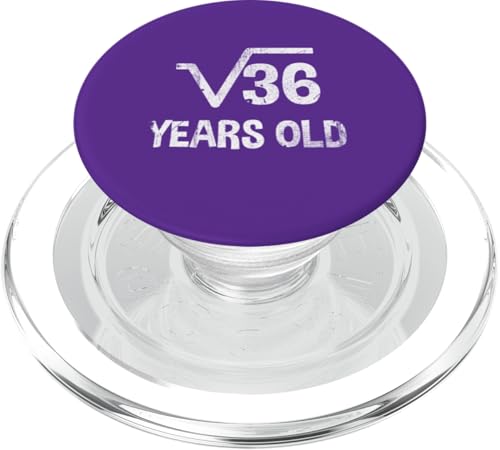 Quadratische Wurzel von 36 - 6. Geburtstag Mathematik 6 Jahre alt niedlich PopSockets PopGrip für MagSafe Quadratische Wurzel von 36 - 6. Geburtstag Mathematik 6 Jahre alt niedlich PopSockets PopGrip für MagSafe von Funny Tee Shirts For Math Genius Students Teachers