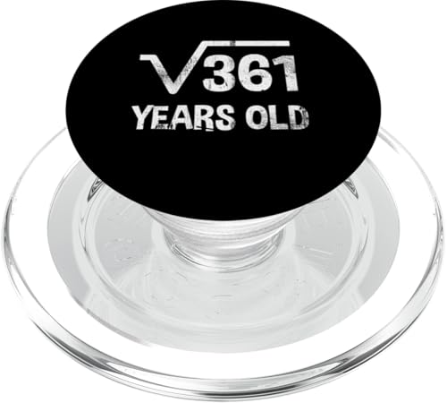 Quadratische Wurzel von 361 - 19. Geburtstag Mathematik 19 Jahre alt lustig PopSockets PopGrip für MagSafe Quadratische Wurzel von 361 - 19. Geburtstag Mathematik 19 Jahre alt lustig PopSockets PopGrip für MagSafe von Funny Tee Shirts For Math Genius Students Teachers