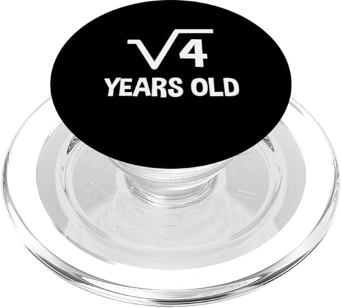 Quadratische Wurzel von 4 - 2. Geburtstag Mathematik 2 Jahre alt lustig PopSockets PopGrip für MagSafe Quadratische Wurzel von 4 - 2. Geburtstag Mathematik 2 Jahre alt lustig PopSockets PopGrip für MagSafe von Funny Tee Shirts For Math Genius Students Teachers