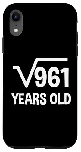 Quadratische Wurzel von 961 - 31. Geburtstag Mathematik 31 Jahre alt lustig Hülle für iPhone XR Quadratische Wurzel von 961 - 31. Geburtstag Mathematik 31 Jahre alt lustig Hülle für iPhone XR von Funny Tee Shirts For Math Genius Students Teachers
