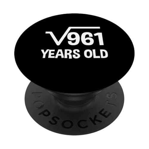 Quadratische Wurzel von 961 - 31. Geburtstag Mathematik 31 Jahre alt lustig PopSockets Klebender PopGrip Quadratische Wurzel von 961 - 31. Geburtstag Mathematik 31 Jahre alt lustig PopSockets Klebender PopGrip von Funny Tee Shirts For Math Genius Students Teachers