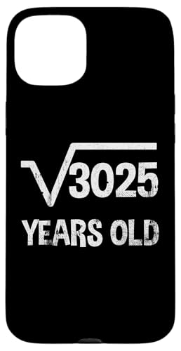 Quadratwurzel von 3025 - 55 Geburtstag Mathematik 55 Jahre alt lustig Hülle für iPhone 15 Plus Quadratwurzel von 3025 - 55 Geburtstag Mathematik 55 Jahre alt lustig Hülle für iPhone 15 Plus von Funny Tee Shirts For Math Genius Students Teachers
