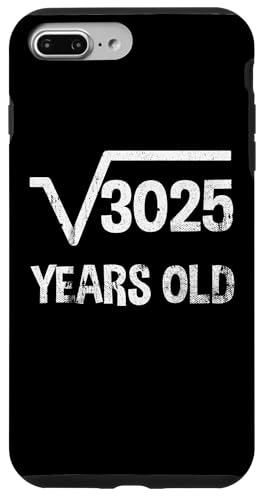 Quadratwurzel von 3025 - 55 Geburtstag Mathematik 55 Jahre alt lustig Hülle für iPhone 7 Plus/8 Plus Quadratwurzel von 3025 - 55 Geburtstag Mathematik 55 Jahre alt lustig Hülle für iPhone 7 Plus/8 Plus von Funny Tee Shirts For Math Genius Students Teachers