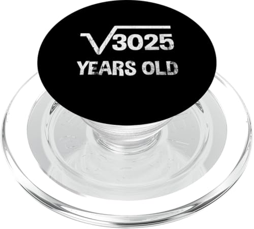 Quadratwurzel von 3025 - 55 Geburtstag Mathematik 55 Jahre alt lustig PopSockets PopGrip für MagSafe Quadratwurzel von 3025 - 55 Geburtstag Mathematik 55 Jahre alt lustig PopSockets PopGrip für MagSafe von Funny Tee Shirts For Math Genius Students Teachers