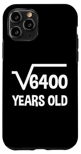 Quadratwurzel von 6400 - 80 Geburtstag Mathematik 80 Jahre alt lustig Hülle für iPhone 11 Pro Quadratwurzel von 6400 - 80 Geburtstag Mathematik 80 Jahre alt lustig Hülle für iPhone 11 Pro von Funny Tee Shirts For Math Genius Students Teachers