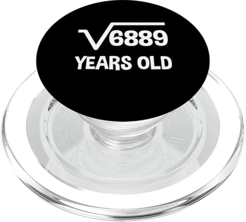 Quadratwurzel von 6889 - 83. Geburtstag Mathematik 83 Jahre alt lustig PopSockets PopGrip für MagSafe Quadratwurzel von 6889 - 83. Geburtstag Mathematik 83 Jahre alt lustig PopSockets PopGrip für MagSafe von Funny Tee Shirts For Math Genius Students Teachers