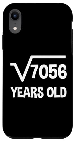 Quadratwurzel von 7056 - 84 Geburtstag Mathematik 84 Jahre alt lustig Hülle für iPhone XR von Funny Tee Shirts For Math Genius Students Teachers