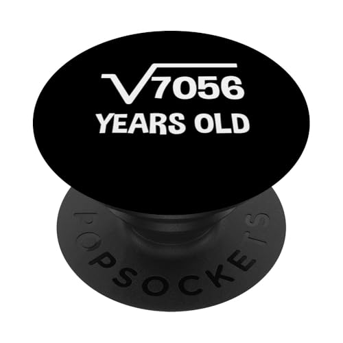 Quadratwurzel von 7056 - 84 Geburtstag Mathematik 84 Jahre alt lustig PopSockets Klebender PopGrip Quadratwurzel von 7056 - 84 Geburtstag Mathematik 84 Jahre alt lustig PopSockets Klebender PopGrip von Funny Tee Shirts For Math Genius Students Teachers