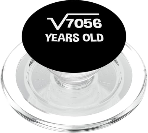 Quadratwurzel von 7056 - 84 Geburtstag Mathematik 84 Jahre alt lustig PopSockets PopGrip für MagSafe von Funny Tee Shirts For Math Genius Students Teachers
