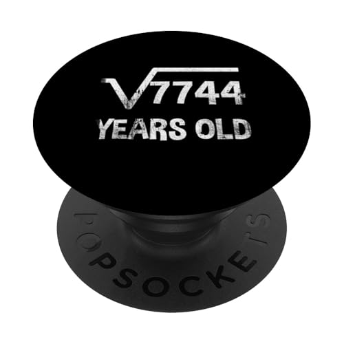 Quadratwurzel von 7744 - 88 Geburtstag Mathematik 88 Jahre alt lustig PopSockets Klebender PopGrip Quadratwurzel von 7744 - 88 Geburtstag Mathematik 88 Jahre alt lustig PopSockets Klebender PopGrip von Funny Tee Shirts For Math Genius Students Teachers