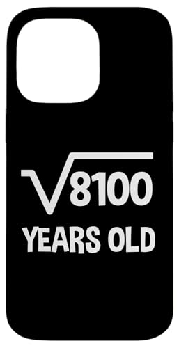 Quadratwurzel von 8100 - 90 Geburtstag Mathematik 90 Jahre alt lustig Hülle für iPhone 14 Pro Max von Funny Tee Shirts For Math Genius Students Teachers