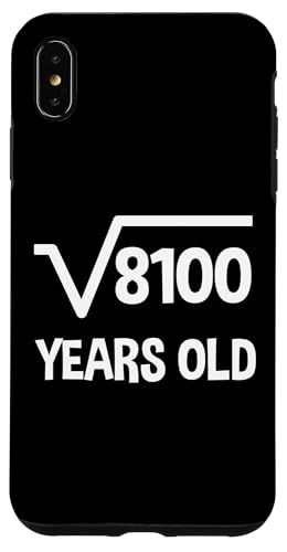 Quadratwurzel von 8100 - 90 Geburtstag Mathematik 90 Jahre alt lustig Hülle für iPhone XS Max Quadratwurzel von 8100 - 90 Geburtstag Mathematik 90 Jahre alt lustig Hülle für iPhone XS Max von Funny Tee Shirts For Math Genius Students Teachers