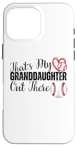 Das ist meine Enkelin da draußen Baseball Oma Opa Hülle für iPhone 16 Pro Max Das ist meine Enkelin da draußen Baseball Oma Opa Hülle für iPhone 16 Pro Max von Funny That's My Granddaughter Out There Baseball