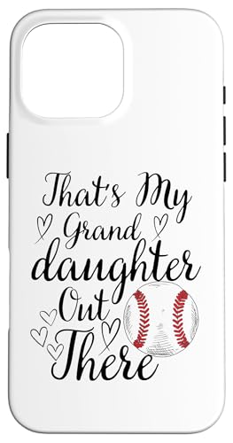 Das ist meine Enkelin da draußen Baseball Oma Opa Hülle für iPhone 16 Pro Max Das ist meine Enkelin da draußen Baseball Oma Opa Hülle für iPhone 16 Pro Max von Funny That's My Granddaughter Out There Baseball