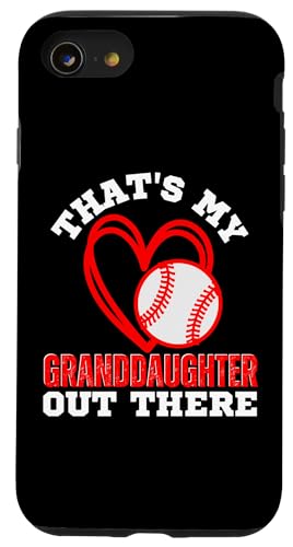 Das ist meine Enkelin da draußen Baseball Oma Opa Hülle für iPhone SE (2020) / 7 / 8 von Funny That's My Granddaughter Out There Baseball