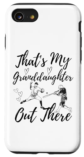Das ist meine Enkelin da draußen Baseball Oma Opa Hülle für iPhone SE (2020) / 7 / 8 von Funny That's My Granddaughter Out There Baseball