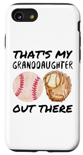 Das ist meine Enkelin da draußen Baseball Oma Opa Hülle für iPhone SE (2020) / 7 / 8 von Funny That's My Granddaughter Out There Baseball