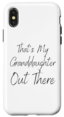 Das ist meine Enkelin da draußen Baseball Oma Opa Hülle für iPhone X/XS Das ist meine Enkelin da draußen Baseball Oma Opa Hülle für iPhone X/XS von Funny That's My Granddaughter Out There Baseball