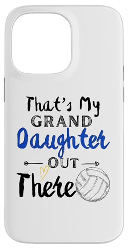 Das ist meine Enkelin da draußen Volleyball Oma Opa Hülle für iPhone 14 Pro Max von Funny That's My Granddaughter Out There Volleyball