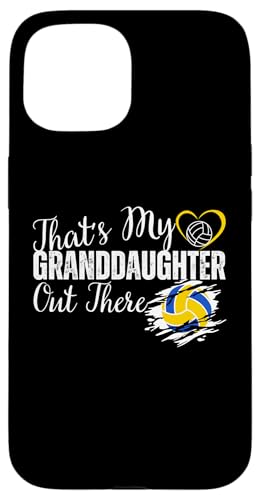 Das ist meine Enkelin da draußen Volleyball Oma Opa Hülle für iPhone 15 Das ist meine Enkelin da draußen Volleyball Oma Opa Hülle für iPhone 15 von Funny That's My Granddaughter Out There Volleyball