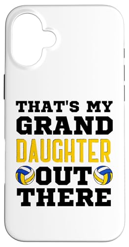 Das ist meine Enkelin da draußen Volleyball Oma Opa Hülle für iPhone 16 Plus Das ist meine Enkelin da draußen Volleyball Oma Opa Hülle für iPhone 16 Plus von Funny That's My Granddaughter Out There Volleyball