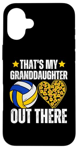 Das ist meine Enkelin da draußen Volleyball Oma Opa Hülle für iPhone 16 Plus Das ist meine Enkelin da draußen Volleyball Oma Opa Hülle für iPhone 16 Plus von Funny That's My Granddaughter Out There Volleyball