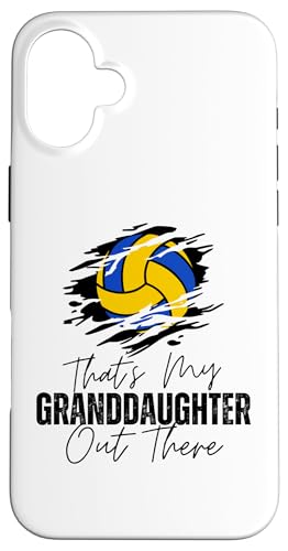 Das ist meine Enkelin da draußen Volleyball Oma Opa Hülle für iPhone 16 Plus Das ist meine Enkelin da draußen Volleyball Oma Opa Hülle für iPhone 16 Plus von Funny That's My Granddaughter Out There Volleyball