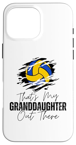 Das ist meine Enkelin da draußen Volleyball Oma Opa Hülle für iPhone 16 Pro Max Das ist meine Enkelin da draußen Volleyball Oma Opa Hülle für iPhone 16 Pro Max von Funny That's My Granddaughter Out There Volleyball