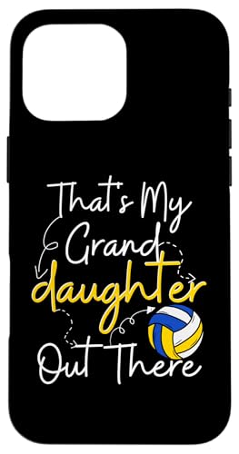 Das ist meine Enkelin da draußen Volleyball Oma Opa Hülle für iPhone 16 Pro Max Das ist meine Enkelin da draußen Volleyball Oma Opa Hülle für iPhone 16 Pro Max von Funny That's My Granddaughter Out There Volleyball