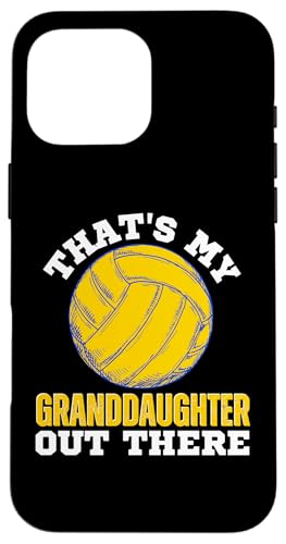 Das ist meine Enkelin da draußen Volleyball Oma Opa Hülle für iPhone 16 Pro Max Das ist meine Enkelin da draußen Volleyball Oma Opa Hülle für iPhone 16 Pro Max von Funny That's My Granddaughter Out There Volleyball