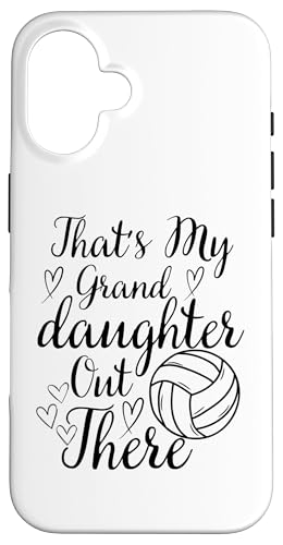 Das ist meine Enkelin da draußen Volleyball Oma Opa Hülle für iPhone 16 Das ist meine Enkelin da draußen Volleyball Oma Opa Hülle für iPhone 16 von Funny That's My Granddaughter Out There Volleyball