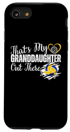 Das ist meine Enkelin da draußen Volleyball Oma Opa Hülle für iPhone SE (2020) / 7 / 8 von Funny That's My Granddaughter Out There Volleyball