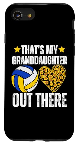 Das ist meine Enkelin da draußen Volleyball Oma Opa Hülle für iPhone SE (2020) / 7 / 8 von Funny That's My Granddaughter Out There Volleyball