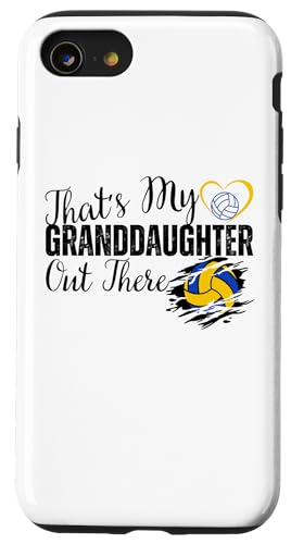 Das ist meine Enkelin da draußen Volleyball Oma Opa Hülle für iPhone SE (2020) / 7 / 8 von Funny That's My Granddaughter Out There Volleyball