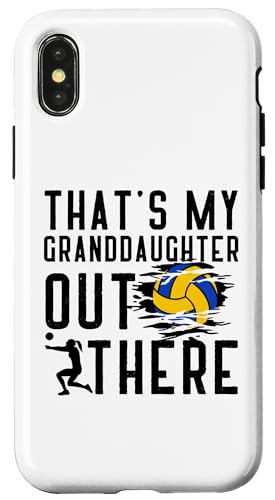 Das ist meine Enkelin da draußen Volleyball Oma Opa Hülle für iPhone X/XS Das ist meine Enkelin da draußen Volleyball Oma Opa Hülle für iPhone X/XS von Funny That's My Granddaughter Out There Volleyball