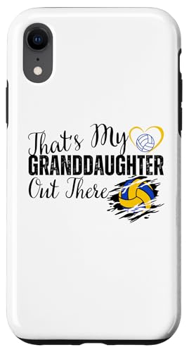 Das ist meine Enkelin da draußen Volleyball Oma Opa Hülle für iPhone XR Das ist meine Enkelin da draußen Volleyball Oma Opa Hülle für iPhone XR von Funny That's My Granddaughter Out There Volleyball