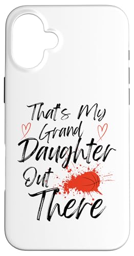 Das ist meine Enkelin da draußen Basketball Oma Opa Hülle für iPhone 16 Plus Das ist meine Enkelin da draußen Basketball Oma Opa Hülle für iPhone 16 Plus von Funny That's My Granddaughter Out There basketball