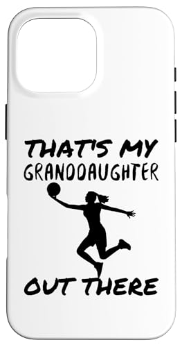 Das ist meine Enkelin da draußen Basketball Oma Opa Hülle für iPhone 16 Pro Max Das ist meine Enkelin da draußen Basketball Oma Opa Hülle für iPhone 16 Pro Max von Funny That's My Granddaughter Out There basketball