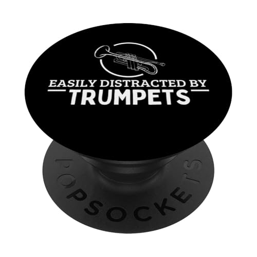 Lässt sich leicht von Trompeten ablenken, lustiger Trompeter PopSockets Klebender PopGrip Lässt sich leicht von Trompeten ablenken, lustiger Trompeter PopSockets Klebender PopGrip von Funny Trumpet Accessories & Designs For Trumpeter