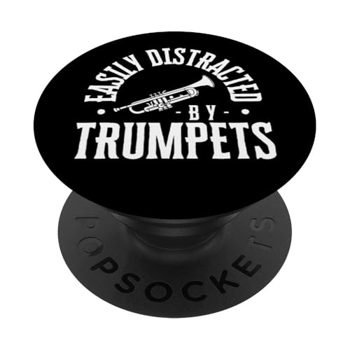 Lässt sich leicht von Trompeten ablenken, lustiger Trompeter PopSockets Klebender PopGrip Lässt sich leicht von Trompeten ablenken, lustiger Trompeter PopSockets Klebender PopGrip von Funny Trumpet Accessories & Designs For Trumpeter