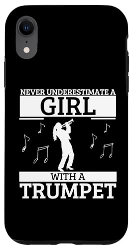 Never Underestimate A Girl With A Trompete Women Trompeter Hülle für iPhone XR von Funny Trumpet Accessories & Designs For Trumpeter