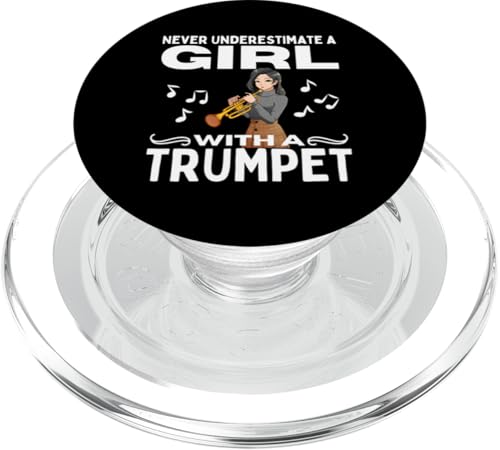 Never Underestimate A Girl With A Trompete Women Trompeter PopSockets PopGrip für MagSafe Never Underestimate A Girl With A Trompete Women Trompeter PopSockets PopGrip für MagSafe von Funny Trumpet Accessories & Designs For Trumpeter