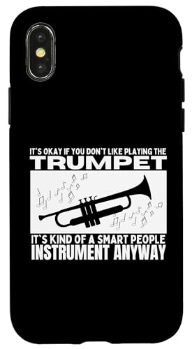 Trompete ist für kluge Leute lustiger Trompeter Hülle für iPhone X/XS Trompete ist für kluge Leute lustiger Trompeter Hülle für iPhone X/XS von Funny Trumpet Accessories & Designs For Trumpeter