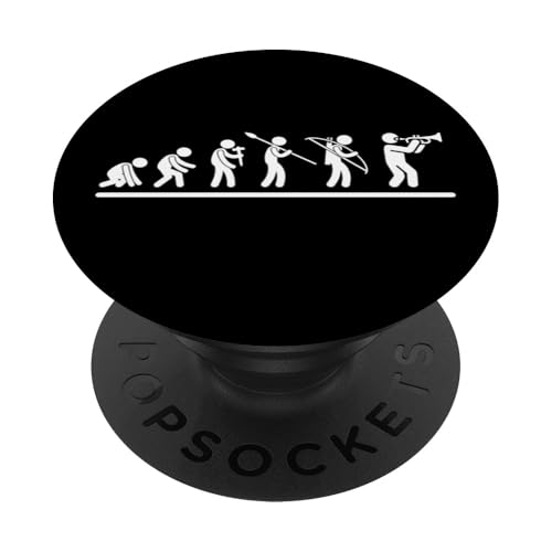 Trompeter Evolution Trompete Männer Lustiger Trompetenspieler PopSockets Klebender PopGrip Trompeter Evolution Trompete Männer Lustiger Trompetenspieler PopSockets Klebender PopGrip von Funny Trumpet Accessories & Designs For Trumpeter