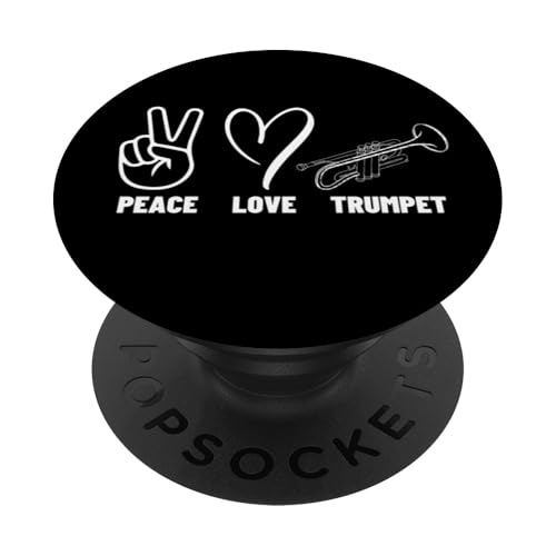 Trompeter Frieden Liebe Trompete Stolz Männer Frauen Trompetenspieler PopSockets Klebender PopGrip Trompeter Frieden Liebe Trompete Stolz Männer Frauen Trompetenspieler PopSockets Klebender PopGrip von Funny Trumpet Accessories & Designs For Trumpeter