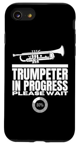 Trompeter in Progress Loading Funny Trompete Hülle für iPhone SE (2020) / 7 / 8 von Funny Trumpet Accessories & Designs For Trumpeter